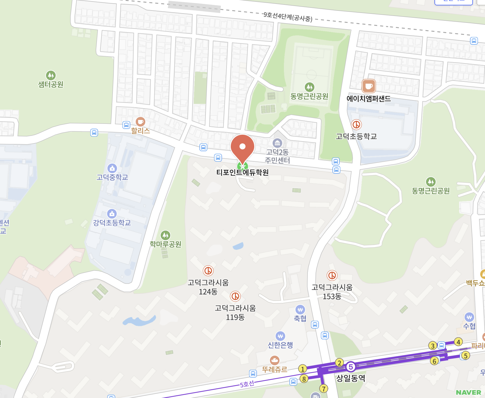 티포인트에듀 위치 — 강동구 동남로82길 120